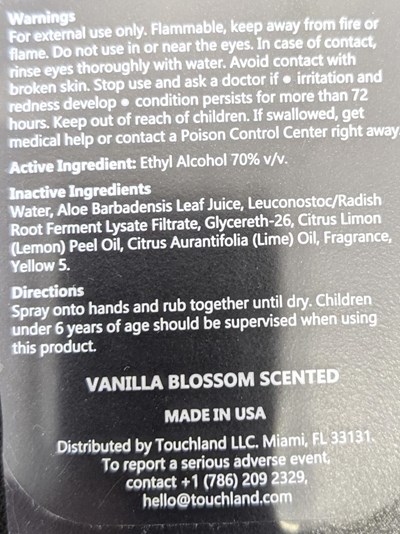 Back (Vanilla Back Label)